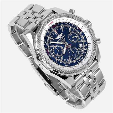 breitling bentley motorsport gold with blue face|breitling bentley diamond bezel.